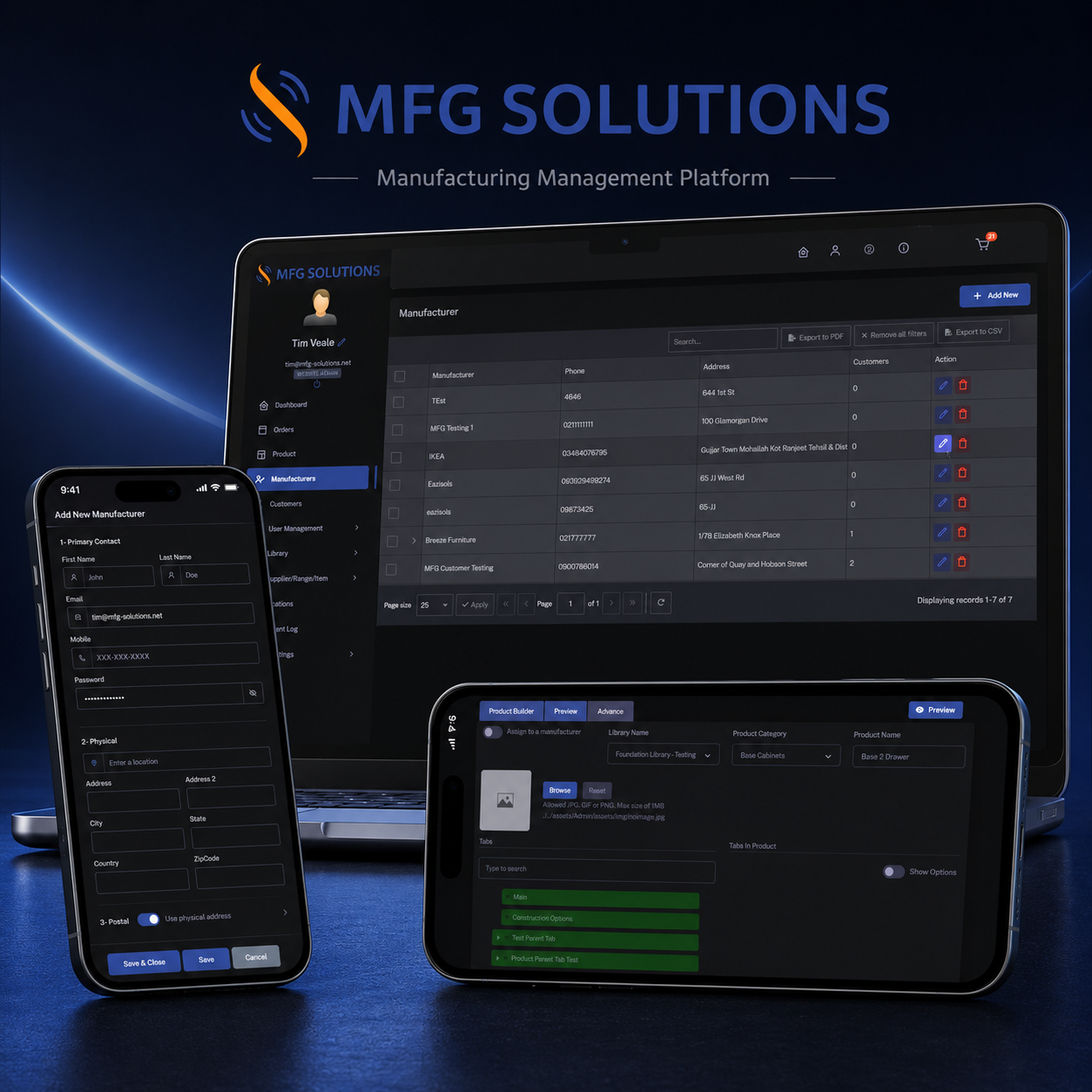 MFG , Manufacturing for Industrial