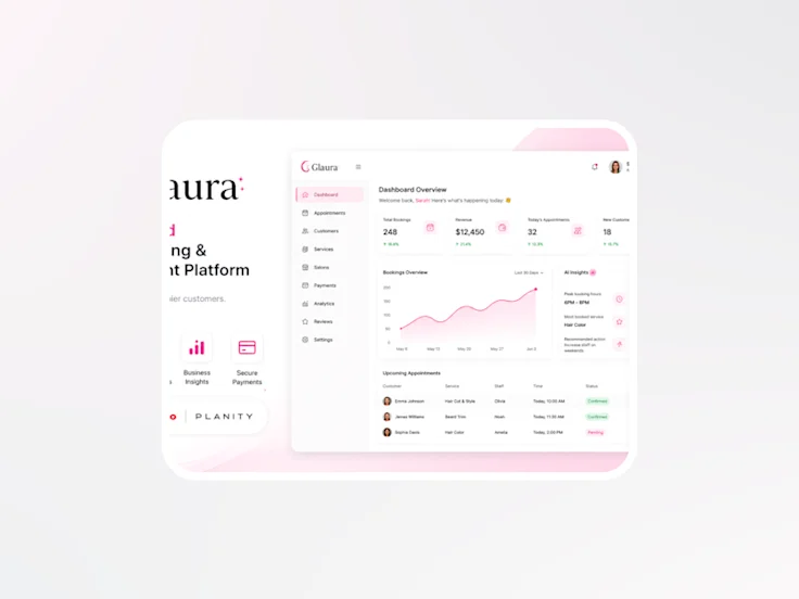 Glaura — Booking Platform for Beauty & Wellness